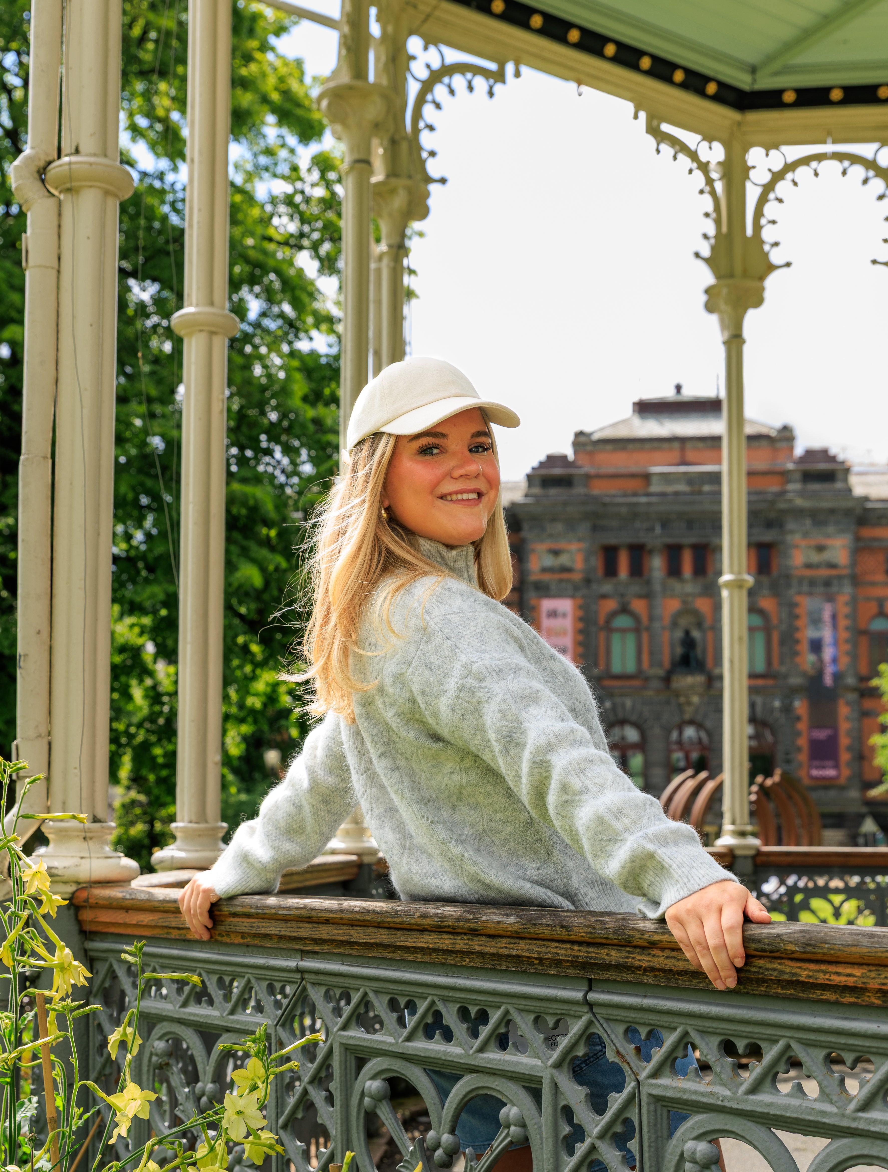 Vera Zip strikket Cardigan - Grå/ Light Grey Melange